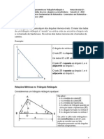 A No Triangulo Retangulo e Medidas de Arcos e Angulos Na Circunferencia