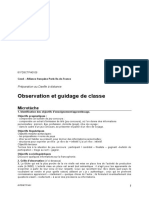 Observation Corrigé Observation Et Guidage de Classe (Modèle)