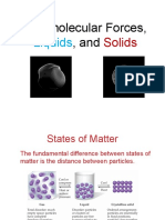 Intermolecular Forces,, And: Liquids