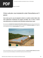 Cómo Calcular Una Instalación Solar Fotovoltaica en 5 Pasos - Click Renovables