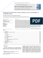 Renewable and Sustainable Energy Reviews: Tick Hui Oh, Shen Yee Pang, Shing Chyi Chua