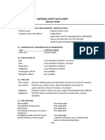 MSDS CaO FA