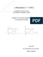 Análisis Matemático I - CIBEX: Unidad 5: Funciones Implícitas y Funciones Inversas