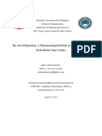 The Art of Hypnotism A Phenomenological