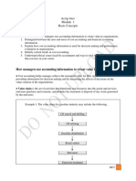 Module 1 - Basic Concepts in Cost Accounting