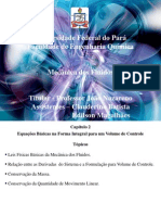 Fenômenos de Transporte I - Equações Básicas Na Forma Integral para Um Volume de Controle