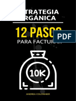 12 Pasos Estrategia Orgánica para Facturar 10K