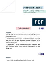 Preformulation - 1