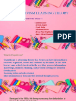 Cognitivism Learning Theory