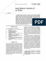 An Approximate Seismic Analysis of Coupled Shear Walls