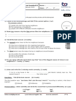 Devoir - de - Controle - N2-1ere - Annee Secondaire-Anglais-Febr 2012-Fakher Moalla - Lycee Mahmoud Magdich