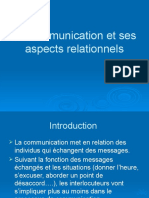 La Communication Et Ses Aspects Relationnels