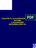 36 SEL 311L Differential Relay Testing