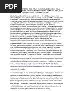 Investigue Los Aportes de Charles Darwin Al Desarrollo de La Conducta Haciendo Mención A Los Siguientes Temas