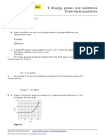 OCR Physics A: 9 Energy, Power, and Resistance Exam-Style Questions