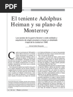 El Teniente Adolphus Heiman y Su Plano de Monterrey