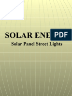 Solar Energy: Solar Panel Street Lights