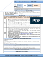 Noviembre - 4to Grado Ciencias Naturales (2021-2022)