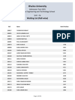 SET School New Waiting List