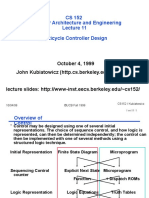 CS 152 Computer Architecture and Engineering Multicycle Controller Design