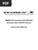 WIRES-X Connection Kit HRI-200 (Includes New DG-ID Feature) Instruction Manual