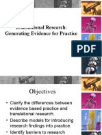 Translational Research: Generating Evidence For Practice