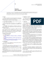 Density of Hydraulic Cement: Standard Test Method For