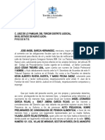 Acto Prejudicial Sobre Preliminares de Consignacion de Pension Alimenticia