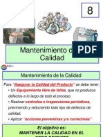 Mantenimiento de La Calidad