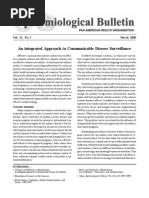 An Integrated Approach To Communicable Disease Surveillance: Vol. 21, No. 1 March 2000