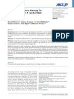 Cognitive Behavioral Therapy For Perinatal Anxiety: A Randomized Controlled Trial