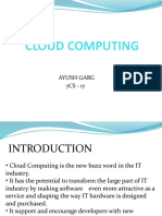 Cloud Computing: Ayush Garg 7CS - 17