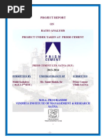 Mohit Sachdeva RATIO ANALYSIS at PRISM CEMENT