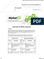 Alteracao No NCM e Aliquotas