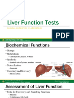 Liver Function Tests: Clinical Chemistry 2 Laboratory