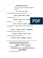 Listening Answers Based On Unit 6 - 10