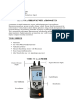 Manometer Instructions Portfolio