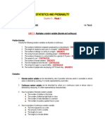 Statistics and Probability