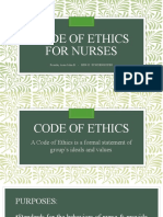 Code of Ethics For Nurses