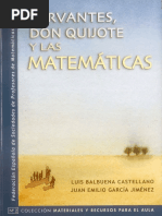 Cervantes Don Quijote y Las Matematicas 1131243