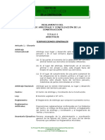 Reglamento Del Centro de Arbitraje y Conciliación de La Construcción Titulo I Arbitraje