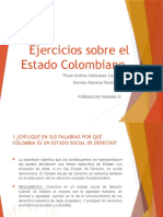 Ejercicios Sobre El Estado Colombiano