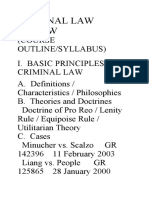 CRIMINAL LAW REVIEW Syllabus