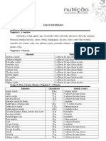 Lista de Substituição 3