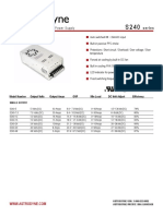 240W Single Output Switching Power Supply: Series