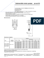 Po-So/4.6 Submersible Motor Pumps: Specification