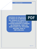 Criterios de Evaluacion de La Actividad de Acompañamiento - Autoempleo