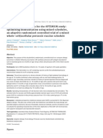 Statistical Analysis Plan For The OPTIMUM Study - Optimising Immu