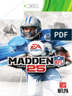 Madden NFL 25 Manuals Microsoft XBOX360