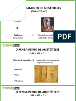 O Pensamento de Aristoteles - Slide